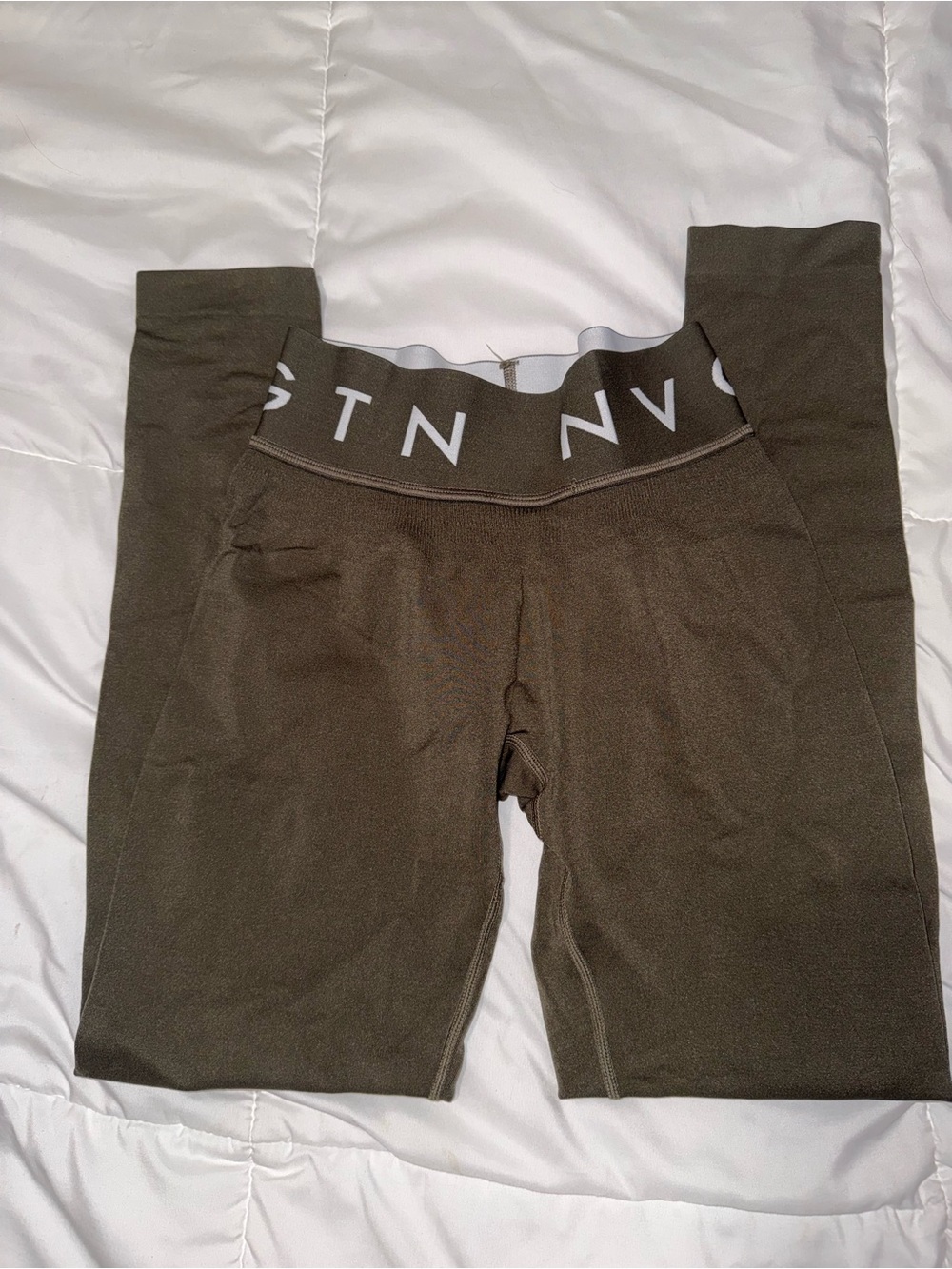 NVGTN Olive green sport seamless leggings